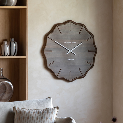 Bramley Wall Clock Dark Cedar  - 28 Inch