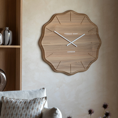 Bramley Wall Clock Light Cedar  - 28 Inch