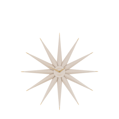 Wetherby Star Wall Clock Light Grey