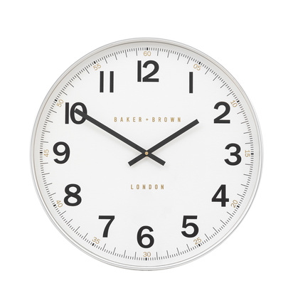 Wetherby Wall Clock Chrome