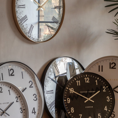 Wetherby Wall Clock Chrome