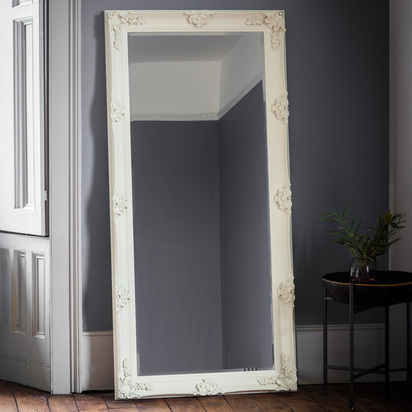 Marlborough Leaner Mirror Cream  - Large