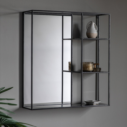 Fenwick Mirror Shelf Black