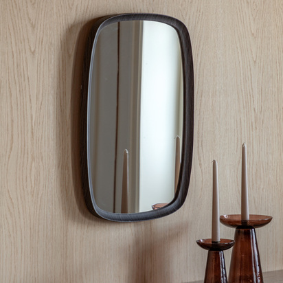 Chesham Capsule Mirror Black  - Small