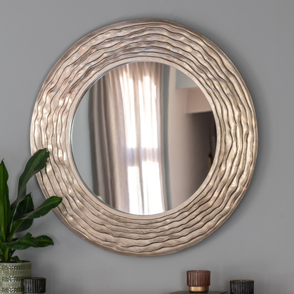 Alderwell Round Mirror champagne900x40x900mm