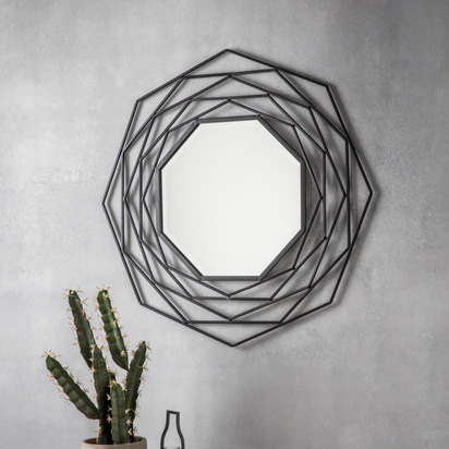 Brentmore Mirror Black