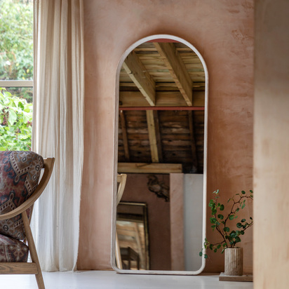 Camham Arch Leaner Mirror LimedOak