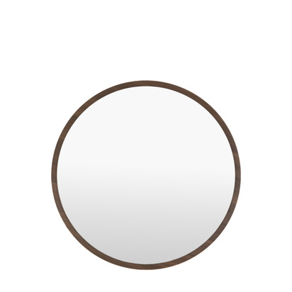 Camham Round Mirror Walnut