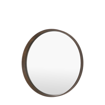 Camham Round Mirror Walnut
