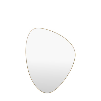 Cammore Pebble Mirror Brass