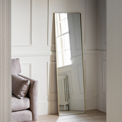 Cranwick Leaner Mirror Champagne  - Large