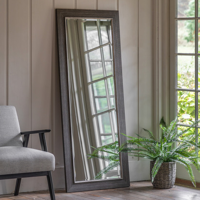 Hartgate Leaner Mirror Pewter  - Large