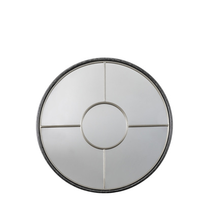 Henhurst Round Mirror Silver  - Large