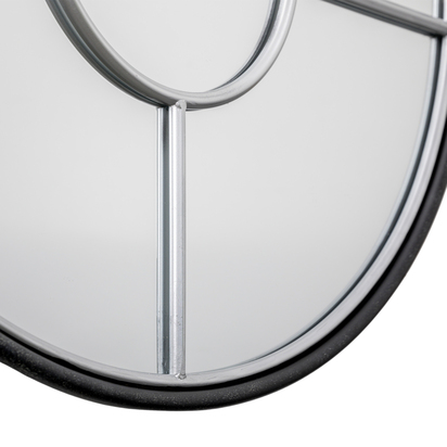 Henhurst Round Mirror Silver  - Large