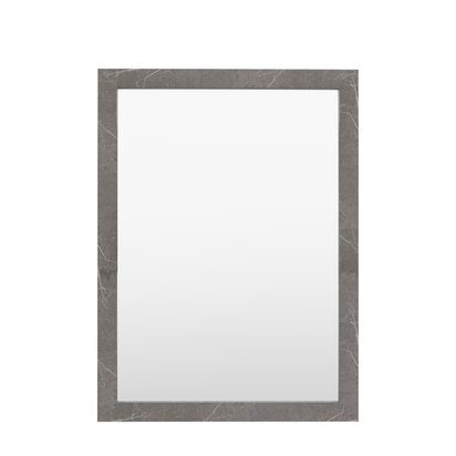 Henfield Rectangle Mirror Marbled Grey  - Small