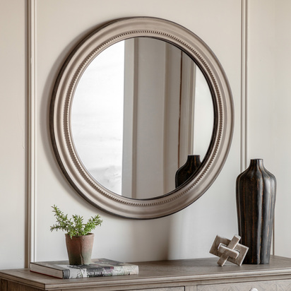 Highstone Round Mirror Grey