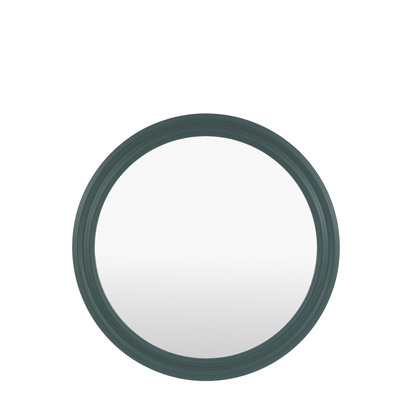 Langhurst Round Mirror Green  - Large