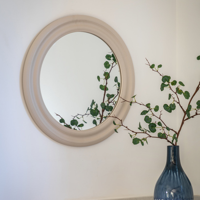 Langhurst Round Mirror Mushroom  - Small