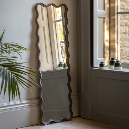 Linstone Leaner Mirror Walnut