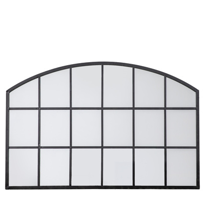Mapleham Arch Mirror Black  - Large