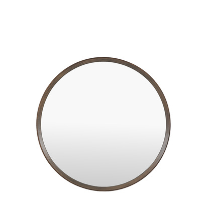 Maplehurst Round Mirror Walnut  - Large