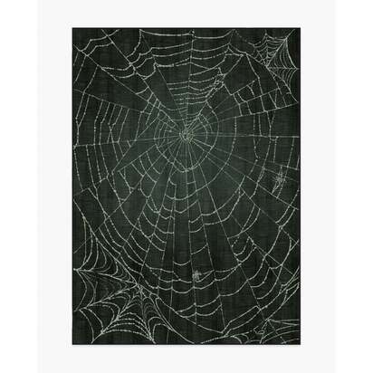 Web Soft Black Flatwoven Rug - 150 x 215 cm - Rug + Pad System