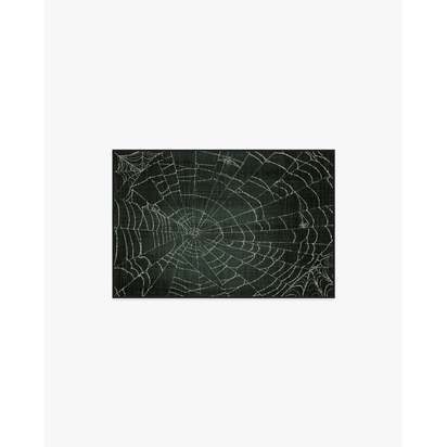 Web Soft Black Flatwoven Rug - 60 x 90 cm - Rug + Cushioned Pad System