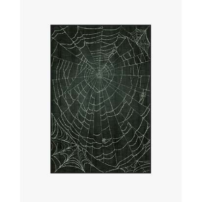 Web Soft Black Flatwoven Rug - 120 x 185 cm - Rug + Cushioned Pad System