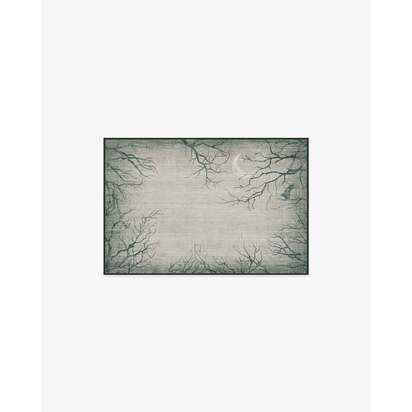 Moonshadows Grey Flatwoven Rug - 60 x 90 cm - Rug + Pad System