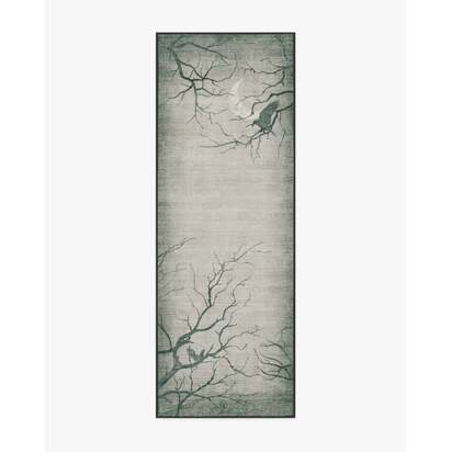 Moonshadows Grey Flatwoven Rug - 75 x 215 cm - Rug + Pad System