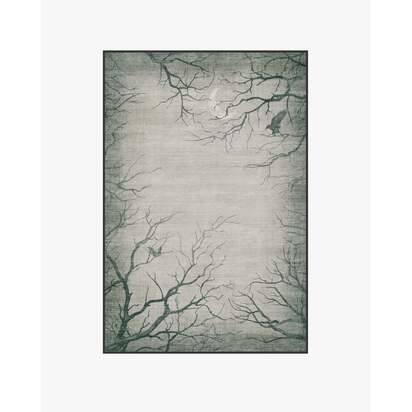 Moonshadows Grey Flatwoven Rug - 120 x 185 cm - Rug + Cushioned Pad System