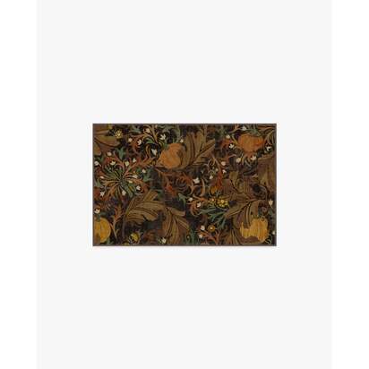 Autumn Canopy Dark Wood Flatwoven Rug - 150 x 215 cm - Rug + Pad System