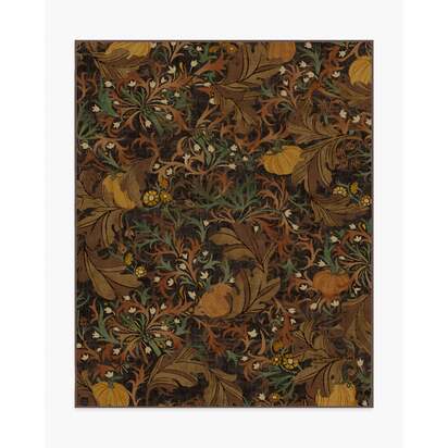 Autumn Canopy Dark Wood Flatwoven Rug - 245 x 305 cm - Rug + Pad System