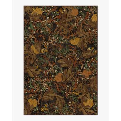 Autumn Canopy Dark Wood Flatwoven Rug - 200 x 290 cm - Rug + Cushioned Pad System
