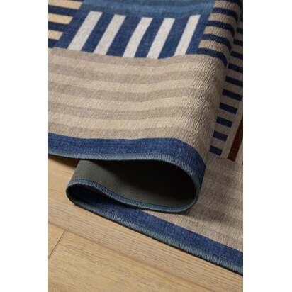 Maritime Multicolour Flatwoven Rug - 275 x 365 cm - Rug + Cushioned Pad System