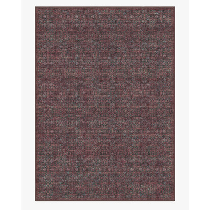 Sierra Charcoal & Burgundy Rug - 305 x 425 cm - All-In-One Rug