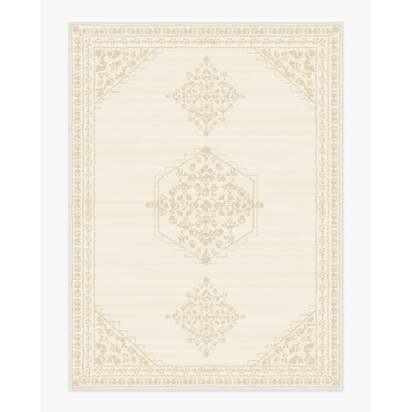 Alette Ivory Flatwoven Rug - 275 x 365 cm - Rug + Cushioned Pad System
