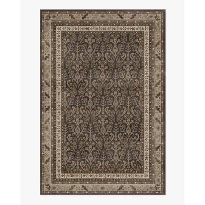 Eleanor Dark Wood Flatwoven Rug - 200 x 290 cm - Rug + Pad System
