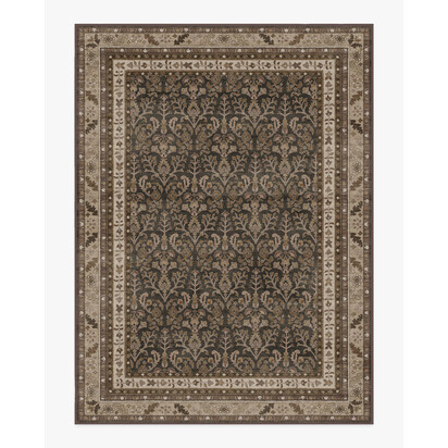 Eleanor Dark Wood Flatwoven Rug - 275 x 365 cm - Rug + Cushioned Pad System