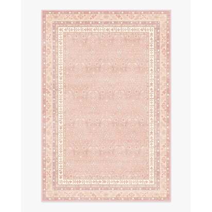 Eleanor Soft Pink Flatwoven Rug - 200 x 290 cm - Rug + Pad System