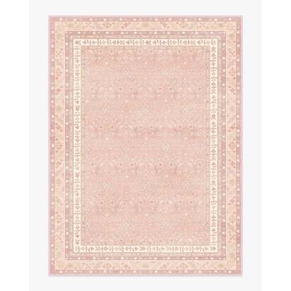 Eleanor Soft Pink Flatwoven Rug - 275 x 365 cm - Rug + Pad System