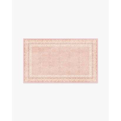 Eleanor Soft Pink Flatwoven Rug - 200 x 290 cm - Rug + Cushioned Pad System