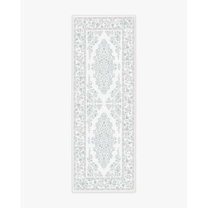 Emmeline Pearl Flatwoven Rug - 75 x 215 cm - Rug + Cushioned Pad System