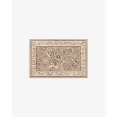 Ester Taupe Flatwoven Rug - 60 x 90 cm - Rug + Pad System