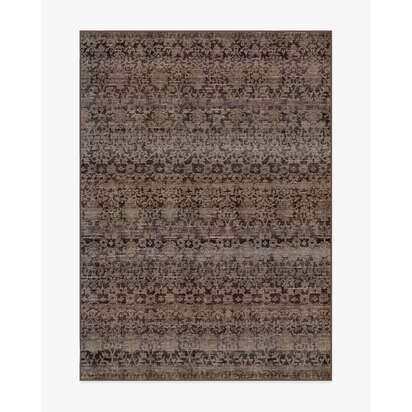 Pernilla Ash Brown Flatwoven Rug - 150 x 215 cm - Rug + Cushioned Pad System