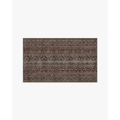 Pernilla Ash Brown Flatwoven Rug - 150 x 215 cm - Rug + Cushioned Pad System