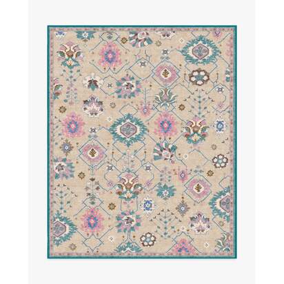 Samara Soft Grey Flatwoven Rug - 245 x 305 cm - Rug + Pad System