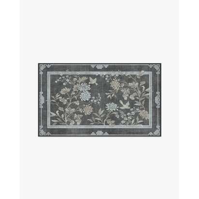 Florian Charcoal Flatwoven Rug - 90 x 150 cm - Rug + Cushioned Pad System