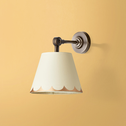 Mini elbow wall fitting IP44 in antique bronze