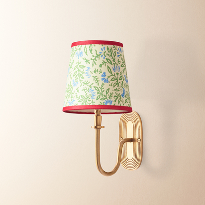 Loop wall fitting in brass